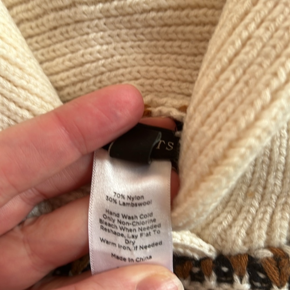 Talbots poncho/sweater - Picture 6 of 6